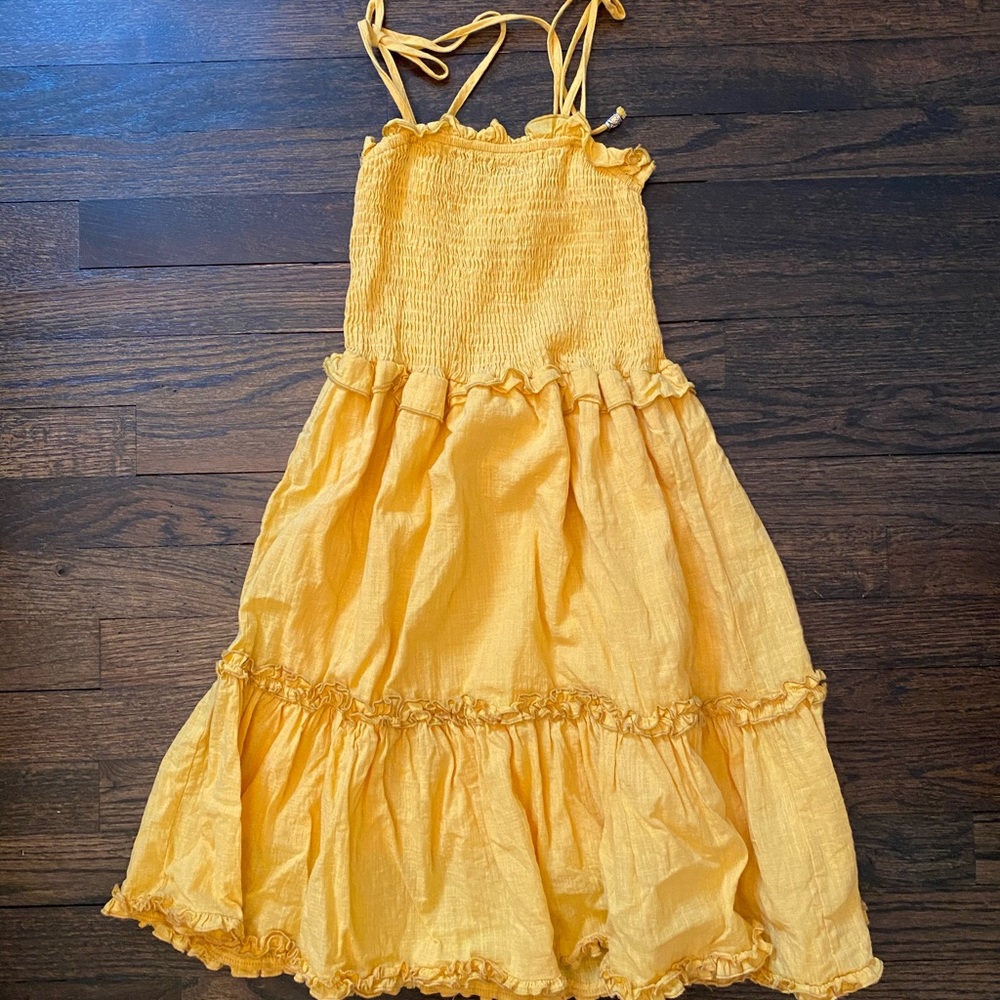 Yellow Ruffle Dress